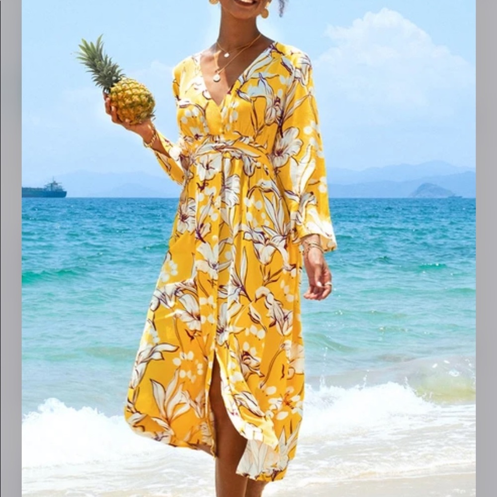 Naomi Floral Long Sleeve Dresses